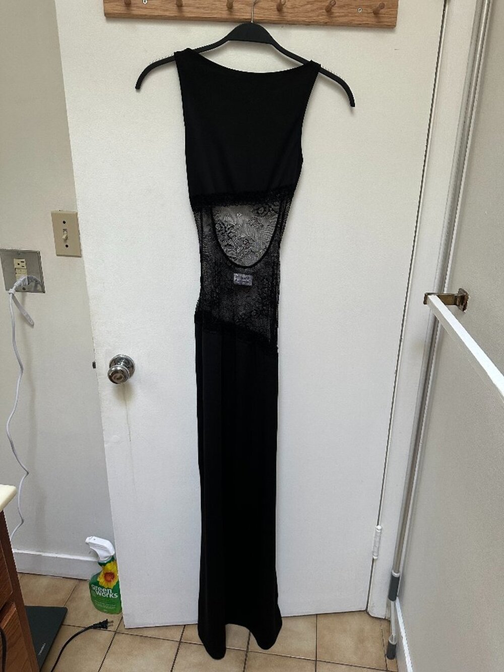 Floor Length Black Lace Peppermayo Dress